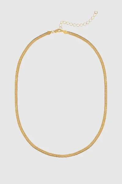 Ribbon Coil Necklace - 14k Gold