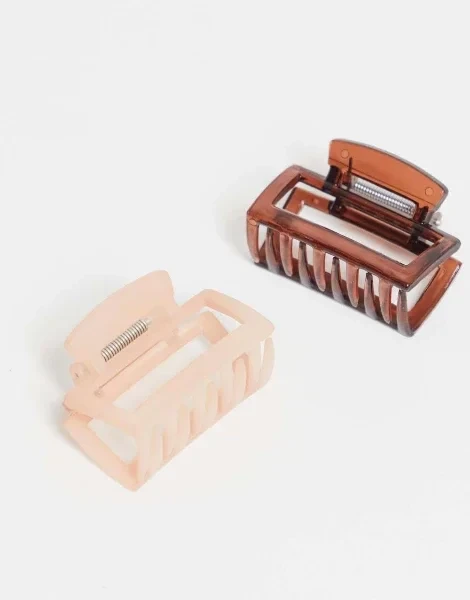 The Basik Edition Jaw Clips 2pk in Pink and Tort - 57% Price Drop!