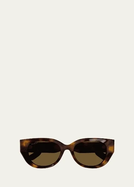 Beveled Recycled Acetate Cat-Eye Sunglasses - Save $14250 Now!