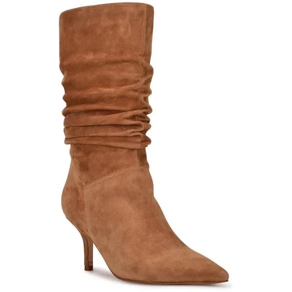 Nine West Womens Mycki Slouchy Pointed Toe Mid-Calf Boots - Now 83% Off!