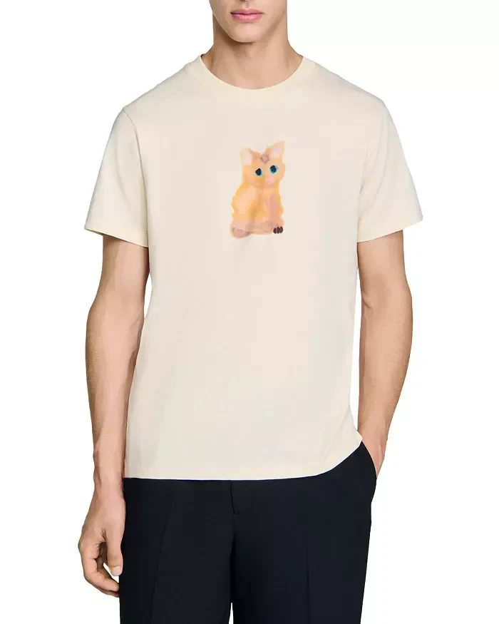 Cat Graphic Tee - 55% Discount Now!