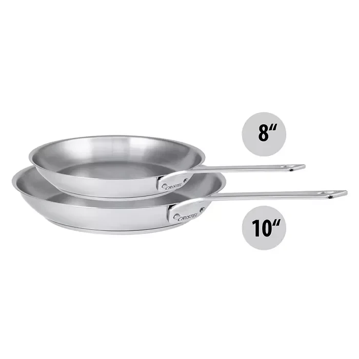 1826 Collection 2 Pc Stainless Steel Frypan Set