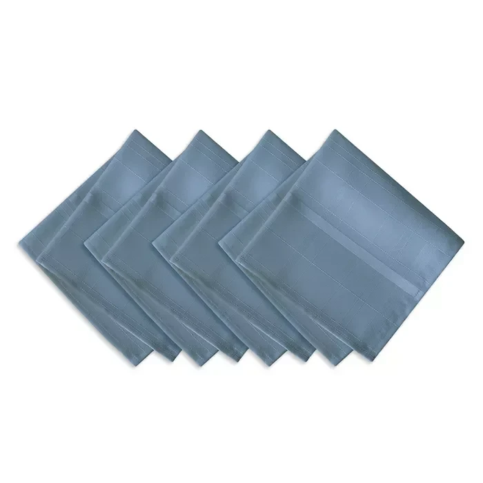 Elrene Elegance Plaid Damask Napkins, Set of 4