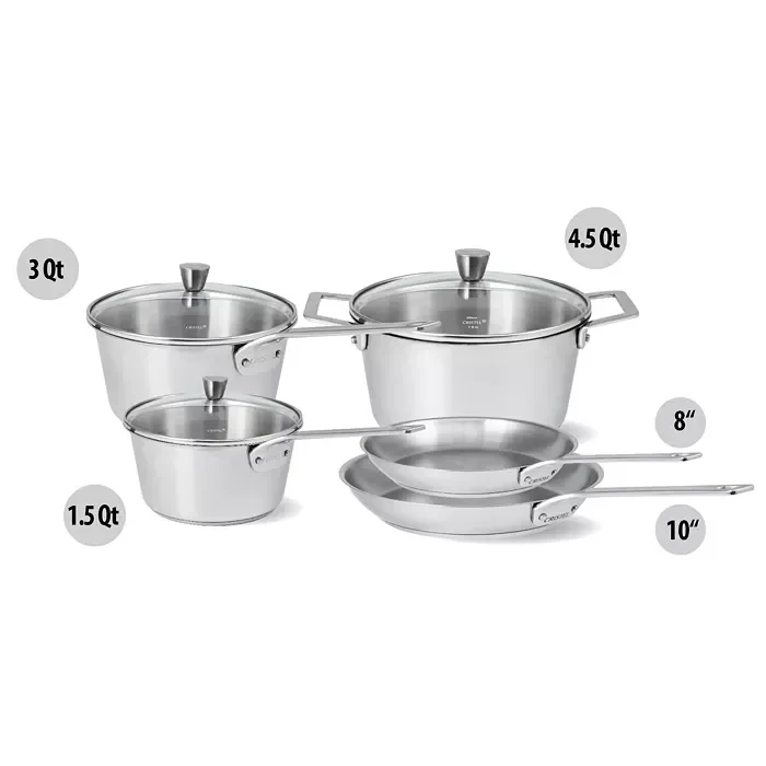 1826 Collection 8 Piece Stainless Steel Cookware Set