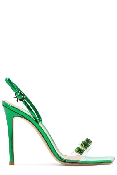 Gianvito Rossi Ribbon Candy Heeled Sandals - Now 62% Off!