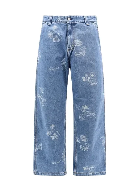 Carhartt WIP Stamp Graphic-Printed Tapered-Leg Jeans - Now 56% Off!