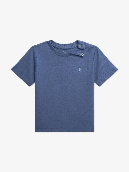 Ralph Lauren Baby Boys Logo T-Shirt in Blue - Save $1600 Today!