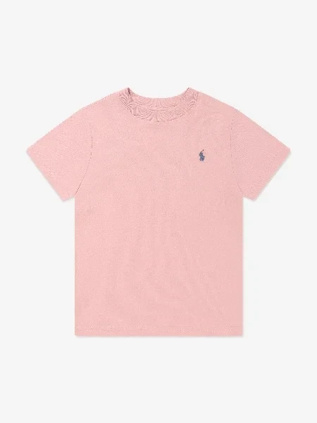 Ralph Lauren Baby Boys Logo T-Shirt in Pink - 33% Off Limited Time!