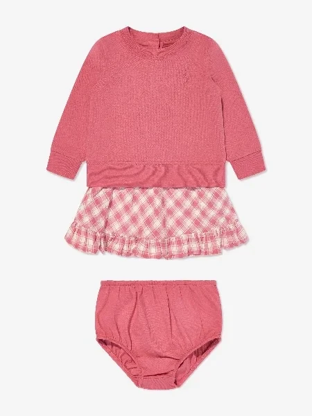 Ralph Lauren Baby Girls Sweater Dress in Pink - Save $4200 Today!