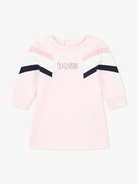 BOSS Baby Girls Jersey Dress in Pink - Save $3500 Today!