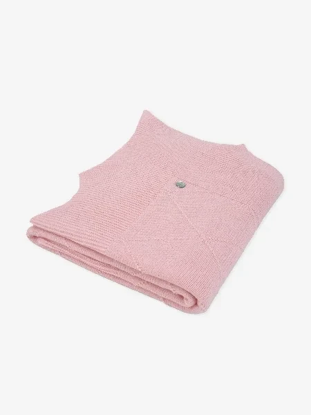 Baby Girls Wool Knit Shawl in Pink - Save $6600 Today!