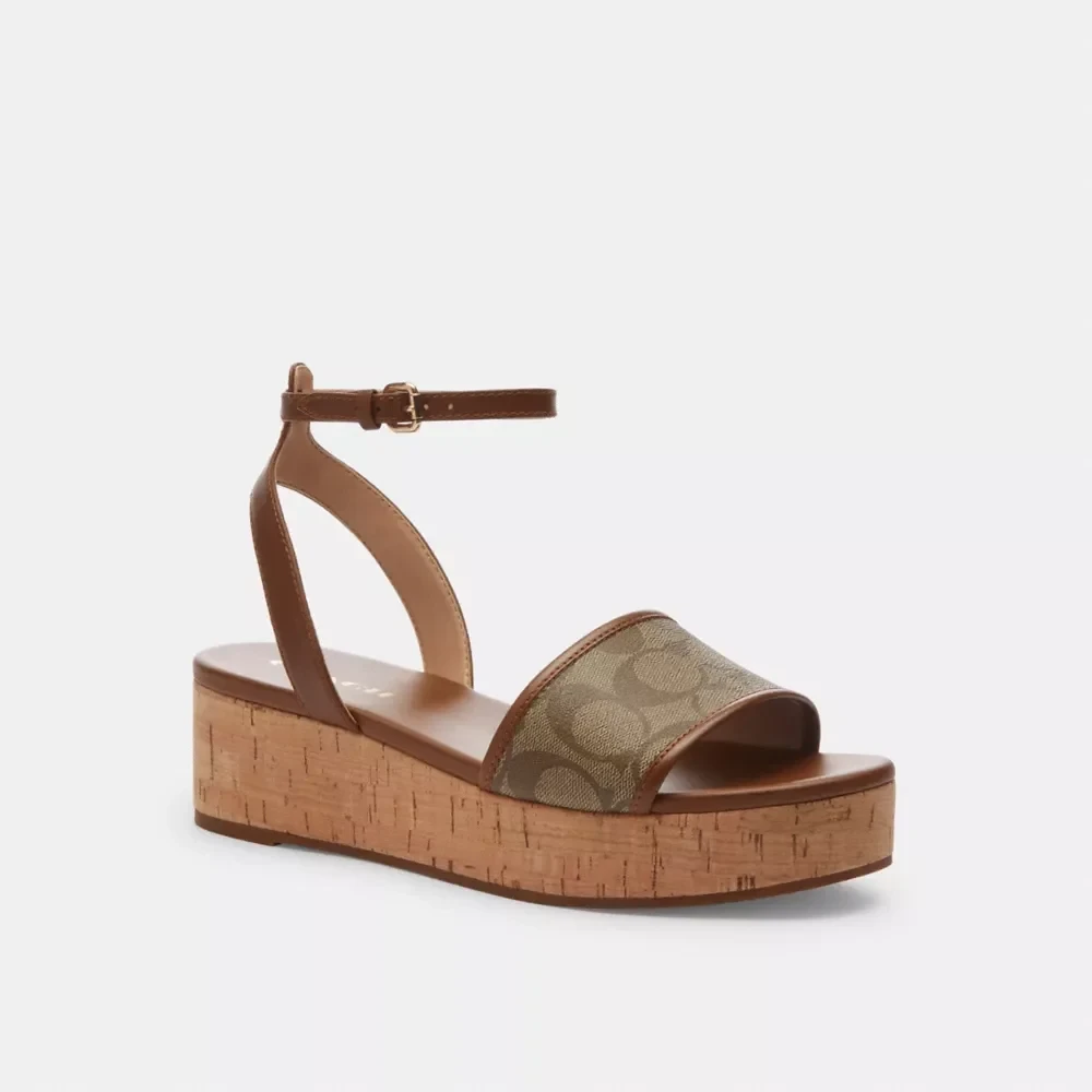 Tullie Sandal In Signature Jacquard - Save 65% Today!