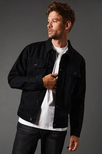 Black Borg Lined Denim Jacket - 30% Off Today!