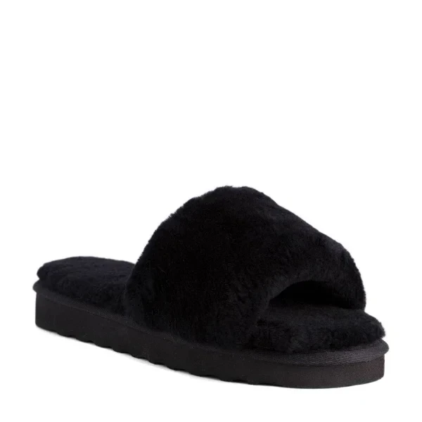 Black Airlie Sheepskin Slide Slippers - 76% Price Drop!