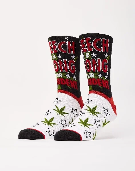 Odd Sox Cheech & Chong For President Crew Socks - 93% Off Today!