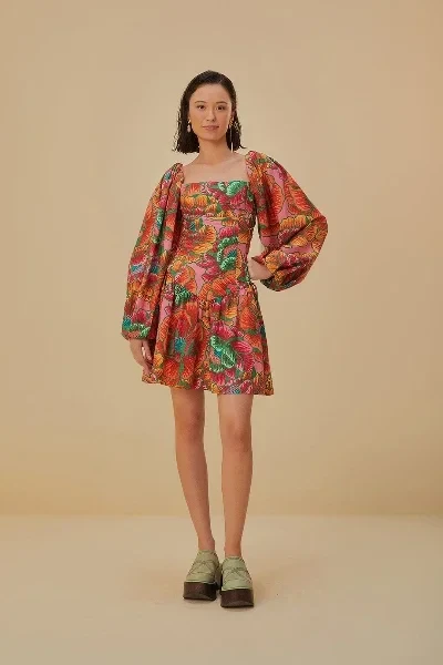 Pink Spring Lenzing™ Ecovero™ Euroflax™ Mini Dress - 50% Off Limited Time!