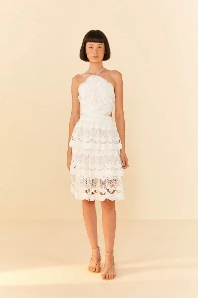 White Richelieu Midi Dress - 60% Discount Now!
