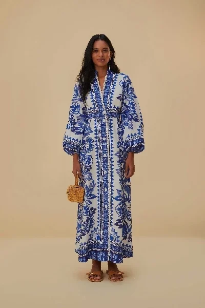 Off-White Flora Tapestry Lenzing™ Ecovero™ Euroflax™ Maxi Dress - Now 60% Off!