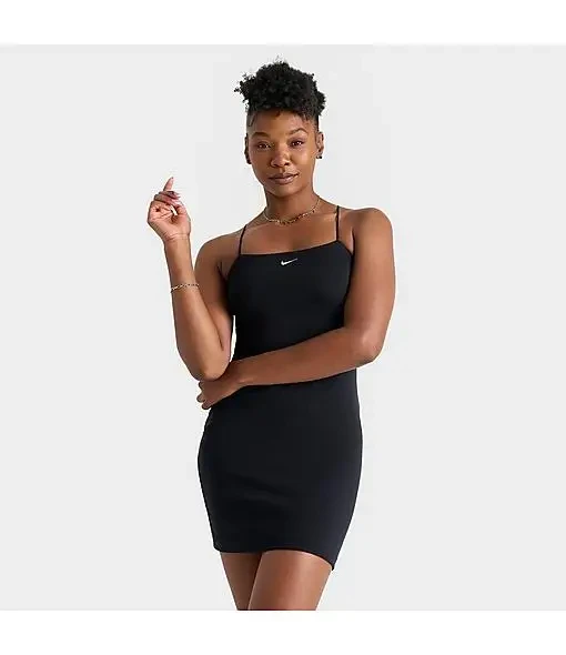 Women's Nike Sportswear Chill Knit Mini-Rib Cami Dress - 73% Price Drop!