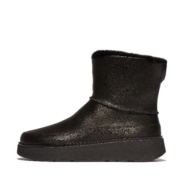 GEN-FF Mini Shearling-Lined Leather Boots - 42% Off Today!