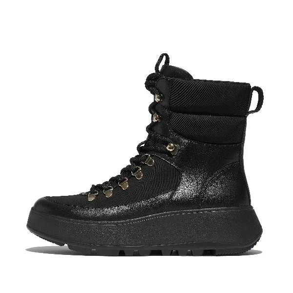 F-MODE Water-Resistant High-Tech Hiker-Lace Flatform Ankle Boots - Save $6000 Now!