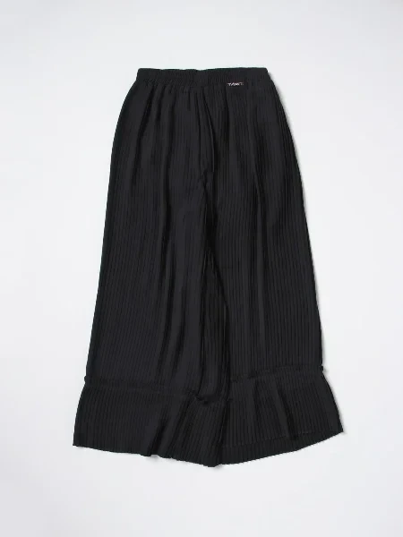 Twinset pants in pleated fabric