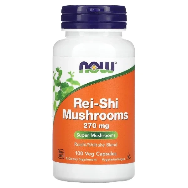 NOW Foods, Rei-Shi Mushrooms, 270 mg, 100 Veg Capsules - Save $245 Now!