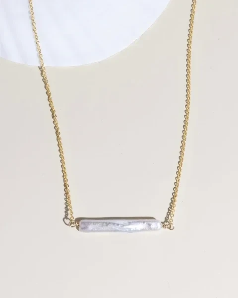 Pearl Bar Necklace - Now 34% Off!