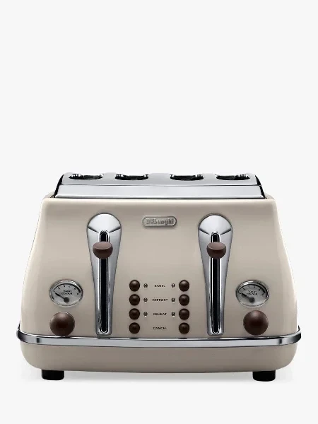 CTOV4003BG Vintage Icona Toaster, 4-Slice, Cream