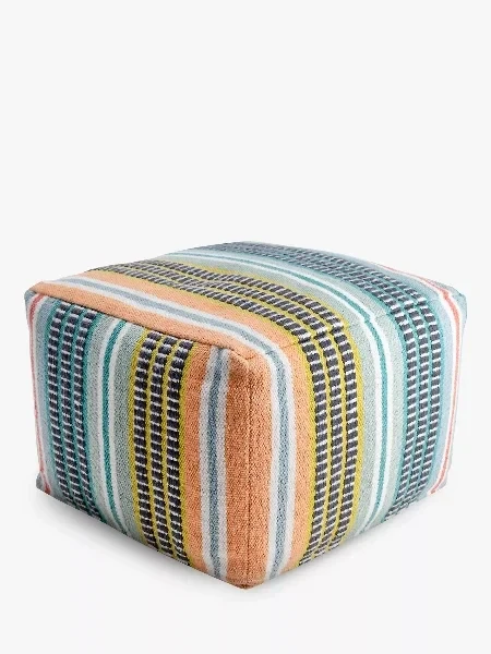 Salsa Stripe Outdoor Pouffe, Multi - 20% Off Today!
