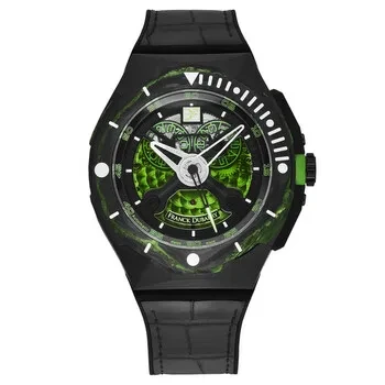 Franck Dubarry Diver Automatic Black and Green Dial Men's Watch DIV-04