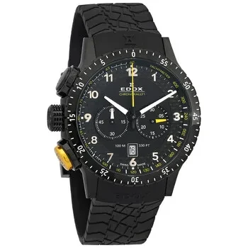 Edox Chronorally 1 Quartz Black Dial Men's Watch 10305 3NJ NJ - 77% Discount Now!