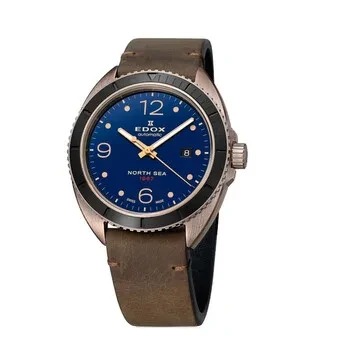 Edox North Sea Automatic Blue Dial Men's Watch 80118 BRN BU1 - 38% Off Today!