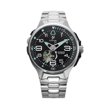 Franck Dubarry Deep Ocean Automatic Black Dial Men's Watch 10 METALSTRAP