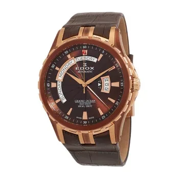 Edox Grand Ocean Automatic Brown Dial Men's Watch 83006 357BRR BRIR - 82% Off Today!