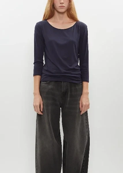 Didion Rib Tee — Navy - 30% Price Drop!