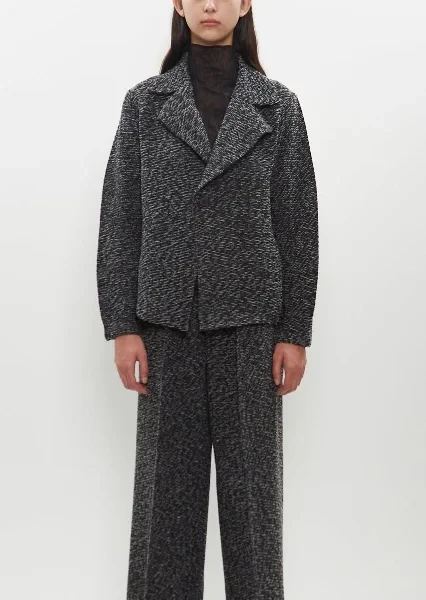 Polyester-Wool Blend Warm Pleats Jacket - 20% Discount Now!
