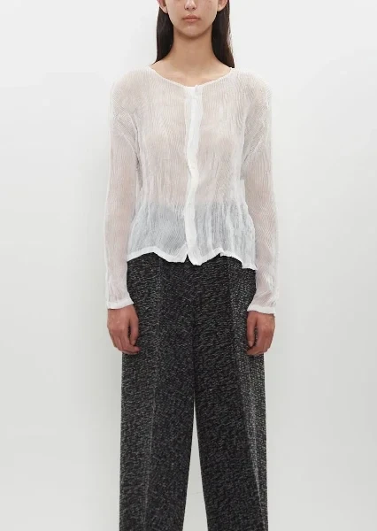 Chiffon Twist Long Sleeves Shirt - 20% Discount Now!