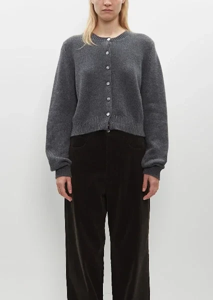 Hepburn Cropped Cardigan — Derby Grey - Now 20% Off!