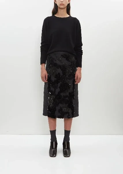Wool Embellished Midi Skirt - Save 20% Today!