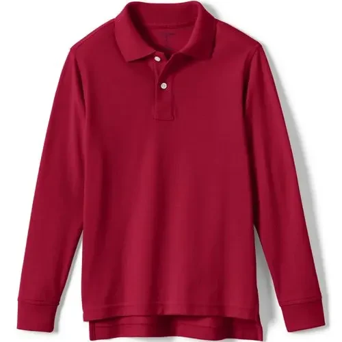 Kids Long Sleeve Mesh Polo Shirt - 22% Price Drop!