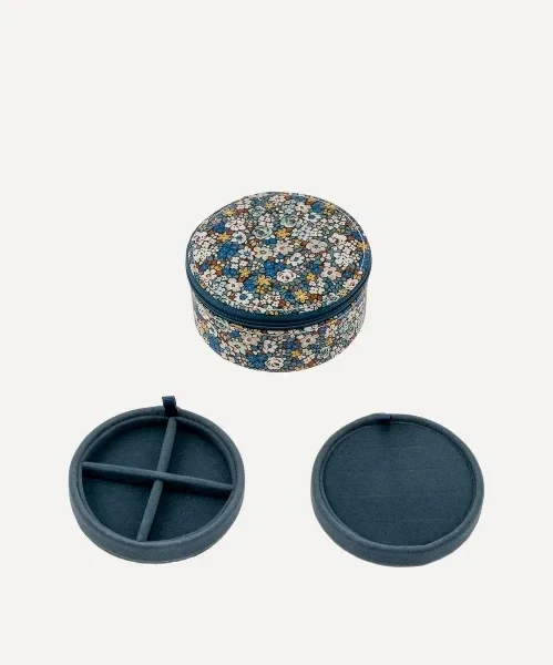 Emma Louise Tana Lawn™ Cotton Round Jewellery Box