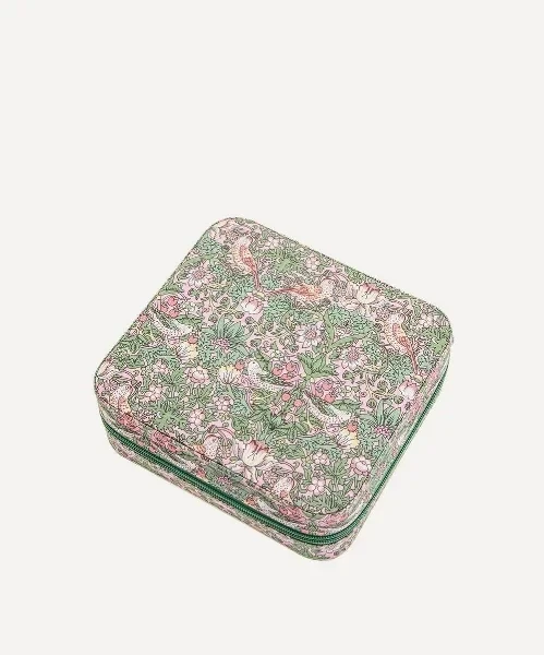 Strawberry Thief Tana Lawn™ Cotton Zipped Jewellery Box
