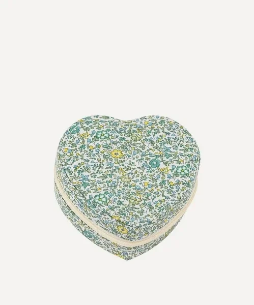 Katie and Millie Tana Lawn™ Cotton Heart Jewellery Box