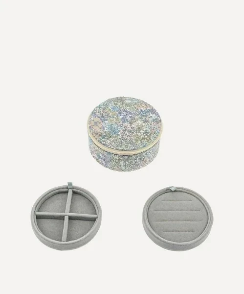 Margaret Annie Tana Lawn™ Cotton Round Jewellery Box