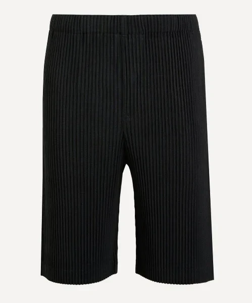 MC AUGUST Black Pleated Shorts