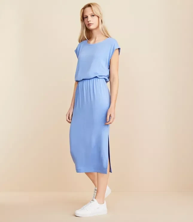 Lou & Grey Signaturesoft Column Midi Dress - Save $5233 Today!