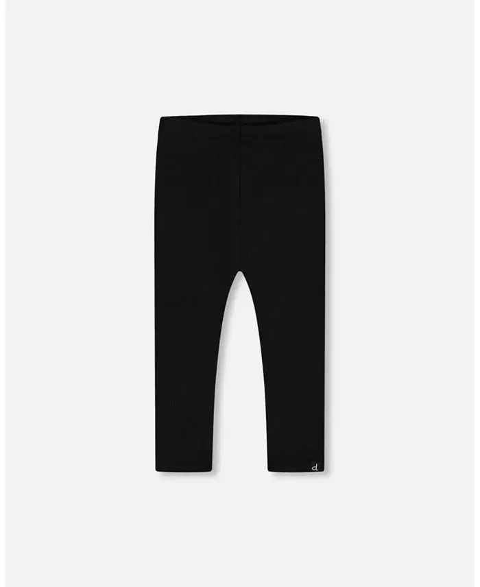 Toddler Girls Rib Leggings Black - Toddler|Child