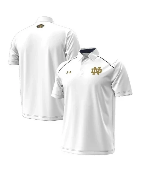 Men's White Notre Dame Fighting Irish 2023 Aer Lingus College Football Classic Polo Shirt