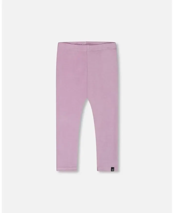 Little Girls Super Soft Rib Leggings Blue Lilac - Toddler|Child